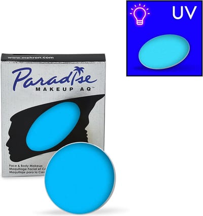 Mehron - Paradise AQ Schmink op Waterbasis Neon/Glow in the Dark - Celestial - Neon Blauw - 7 gram