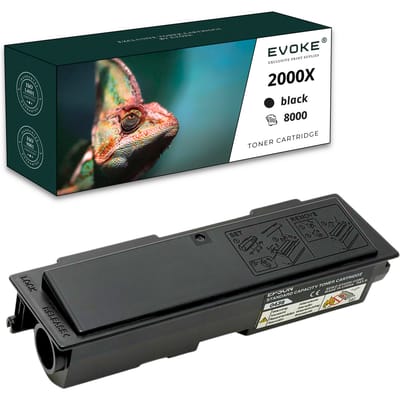 Evoke Compatibele Toner voor Epson C13S050435 / C13S050437 2000X Zwart 8000 Pagina's Aculaser M2000D M2000Dn M2000Dt M2000Dtn