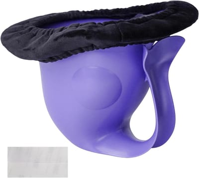 Draagbaar reistoilet - Kinderpotje camping - Zindelijkheidstraining - Antislip basis - 203 x 19 x 157 cm - Paars