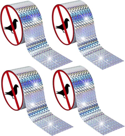 Vogelafweerband 100 m x 2,4 cm met reflectie voor huis en tuin - Vogelschrikband, afweer vogels, vogelverjager