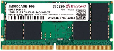 16GO JM DDR5 5600 SO-DIMM 1RX8 2GX8 CL46 1.1V