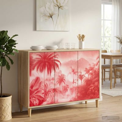 vidaXL - Dressoir - AACHEN - Sonoma - 102 - x - 33 - x - 75 - cm - Bewerkt - hout