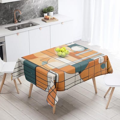 Abstract Geometrisch Tafelkleed Waterdicht Vlekbestendig Feestdecoratie Restaurant Cafe Eettafel Tafelkleden 100x145cm