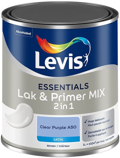 Levis - Essentials Lak & Primer Mix - Clear Purple A50 - Mengverf - 1 L