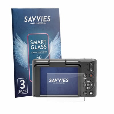 3 Stuks Savvies Screenprotector - geschikt voor Kodak Pixpro C1 - beschermfolie glas transparant