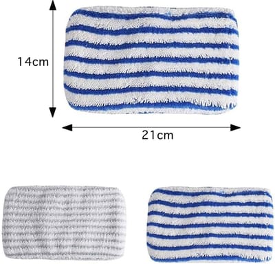 Dailygoods- Dweilpads herbruikbaar - Microvezeldoek - Vervangend voor Rowenta ZR005801/RY7/RY8 - 2 stuks - Geschikt voor harde vloeren - Machinewasbaar