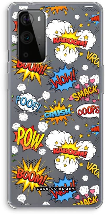 Case Company® - Hoesje geschikt voor OnePlus 9 Pro hoesje - Pow Smack - Soft Cover Telefoonhoesje - Bescherming aan alle Kanten en Schermrand