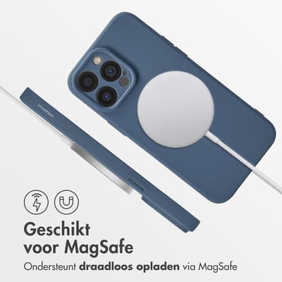 imoshion Hoesje - Geschikt voor Apple iPhone 14 Pro Max - Color Backcover geschikt voor MagSafe - Donkerblauw