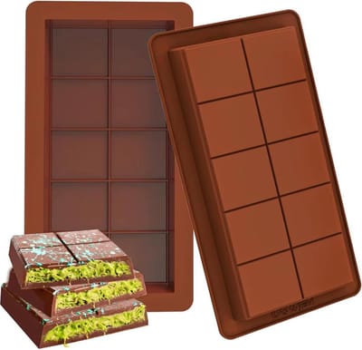Actie4you® - Chocoladereep - Diepe chocoladevorm - Mal voor chocolade -koek Mal – Zeep Mal - Geschikt voor gevulde chocoladerepen – Dubai Reep - 1 Stuk