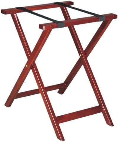 Bagagerek Opvouwbaar - Kofferstandaard Hout - Reis Opbergen - Massief Houten Constructie - 80x50x40cm - Natuurlijk Hout