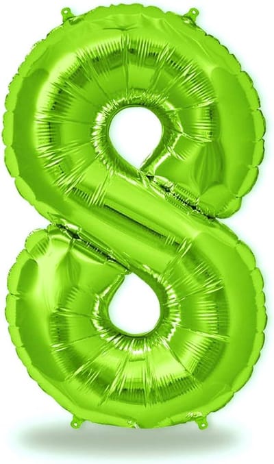 Verjaardagsballon 8 Jaar - Cijferballon 8 - Opblaasbaar - Herbruikbaar - Feestdecoratie - Hoogwaardig Folie - Ca. 90 cm