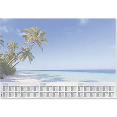 Sigel HO470 Bureau onderlegger 3-jaarskalender 2025, 2026, 2027 Blanco Meerdere kleuren (b x h) 59.5 cm x 41 cm 30 vellen 30 vellen Beach