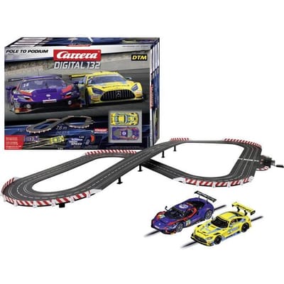 Carrera Racebaan - DIGITAL 132 - Pole to Podium - Mercedes-AMG GT3 Evo vs. Ferrari 296 GT3 - 7,6m