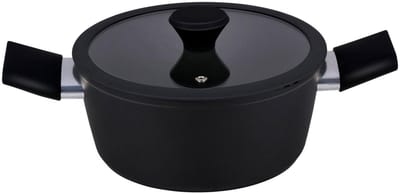 Alpina Keramische Kookpan Ø20 cm – Inductie Kookpot met Keramische Antiaanbaklaag – Sauspan - Pan met Deksel