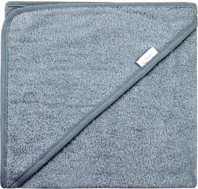 Funnies Badcape | Grey/blue | 100×100 cm | 100% Katoen | Badstof