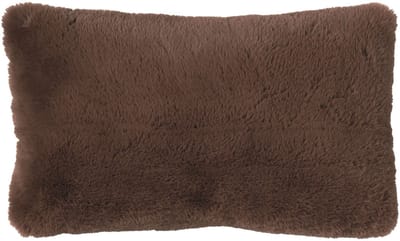 Dutch Decor ZAYA - kussenhoes 30x50 cm - bontlook - Chocolate Martini - bruin - met rits - zonder binnenkussen