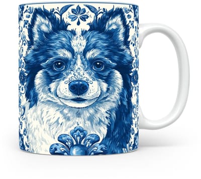 Mok Keeshond Beker voor koffie of tas voor thee, cadeau voor dierenliefhebbers, moeder, vader, collega, vriend, vriendin, kantoor, opa, oma, hond, kerst, sinterklaas, verjaardag
