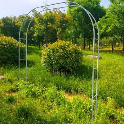Metalen Rozenboog - Tuinboog Klimplant - Bruiloft Decoratie - Veelzijdig Ontwerp - Variabele Maten - Wit