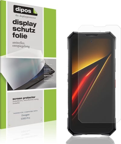 dipos – 4x Matte Beschermfolie geschikt voor Doogee S300 Pro | Krasbestendige & antireflecterende Screenprotector Ultra-Thin