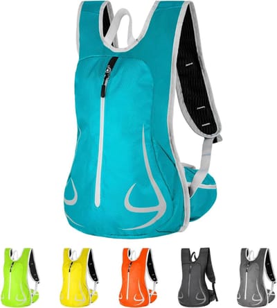 QIN® Hardloop Rugzak - Running Backpack - Hardlooprugzak - Waterdichte Sportrugzak - 14L - Blauw - 18cm x 31cm x 45cm