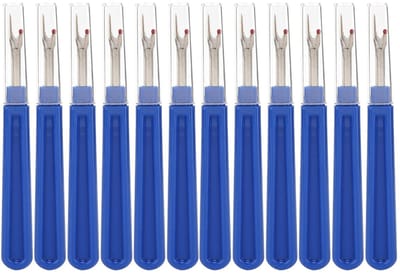 Dailygoods- Tornmesje Set van 12 - Handige Handgrepen - Draadverwijderaar - Stofbescherming - Veilig Gebruik - Kwaliteitsgarantie - Naaiaccessoire