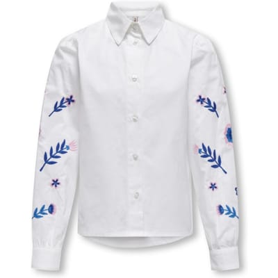 Kids Only - Blouse Zora - Bright White/Bonbon - Maat 128
