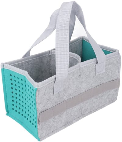 Dailygoods - Draagtas voor Toniebox - Opvouwbare Opbergtas - Extra Ruimte - Blauw Meer - Geschikt voor muziekspelers en accessoires