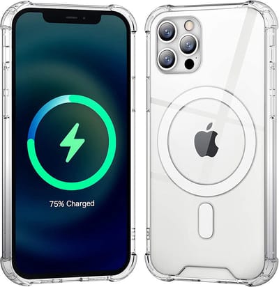 Shockproof Magnetische Bumper Hoesje Compatibel met MagSafe Geschikt voor: Apple iPhone 14 Pro Max - Schokbestendig [Sterkste magneet] Geschikt voor met Magnetische Ring Telefoonhouders