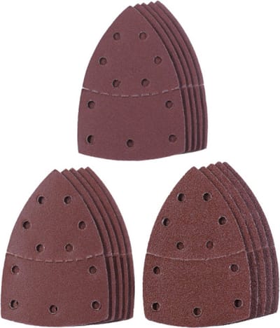 Set van 15 EINHELL schuurmiddelen voor driehoekschuurmachines - 15x10mm - Korrel 60-K120-K180 - 49496174