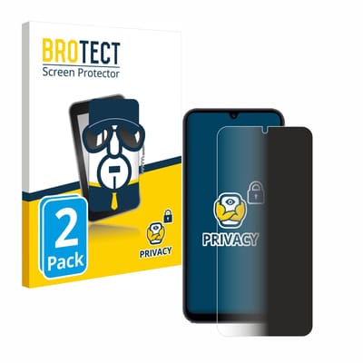 BROTECT - privacy screenprotector voor Samsung Galaxy A25 5G - Folie Beschermfolie Blauwlichtfilter 2 Stuks