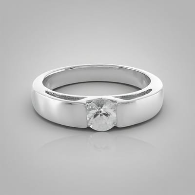 Cavill - Zilveren ring - 925 sterling zilver - Cambodjaanse ronde zircon 0,722 ct - Elegante minimalistische damesring met sprankelende steen