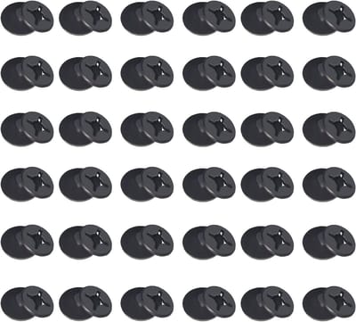 36 x Bevestigingsknoppen voor Vliegenhorren, Insectenbescherming voor Ramen, Muggennet, Geen Boren, Zwart
