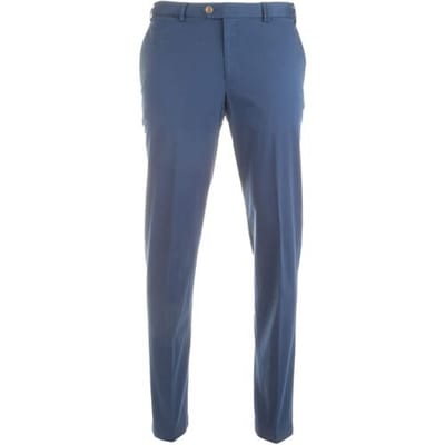 Hiltl Broek Peaker-S Supima Sateen Midden Blauw / male