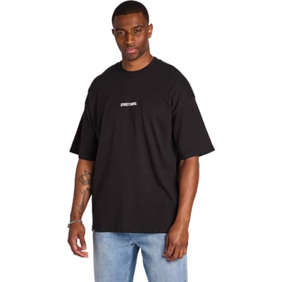 Street Cartel Guessepie T-shirts Heren - Zwart - Maat XS - Katoen Jersey