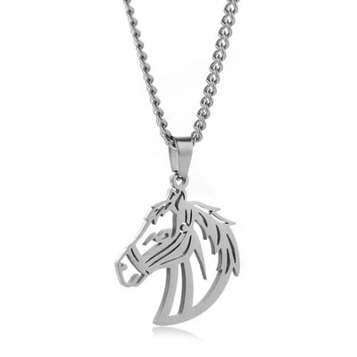 Paard Ketting Zilverkleurig - Verstelbare Paardenketting 45cm + 5cm verstelbaar - Cadeau