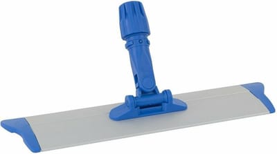 Mopframe aluminium, velcrosysteem 40x10 cm met vaste steelverbinding