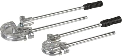 Toolland Buigtang, 2 stuks, om zachtkoperen buizen met Ø 12-16 mm te buigen, rol onderverdeeld van 0° tot 180°