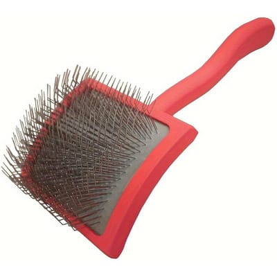 1 Stuks Huisdier Massage Kam Lange Draad Pin Slicker Borstel Hond Verzorging Kam Lange Steel Herbruikbaar Voor Verwijderen Lang Dik Los Haar Borstel Decoratie rood