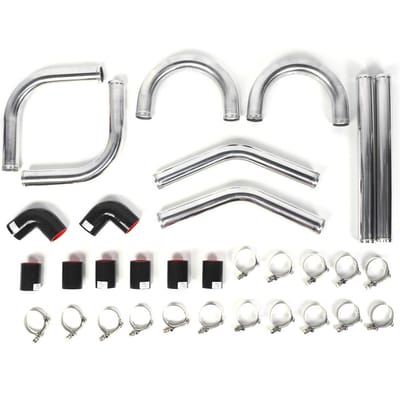 2 inch 51mm Universele Aluminium Pijp Siliconen Slang Intercooler Turbo Leidingen Kit Aangepast Accessoire white