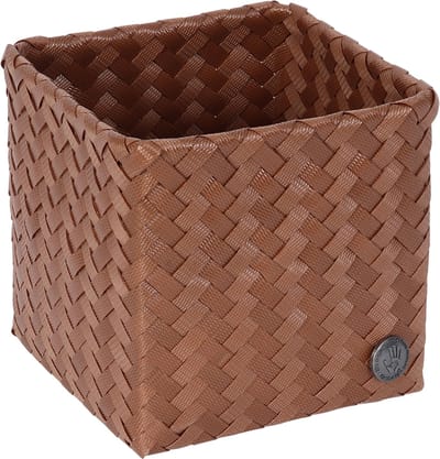 Handed By - Opbergmand - Mand - Organizer - Woonkamer - Kinderkamer - Badkamer - Babykamer - Top Fit square 15 - bruin - sienna