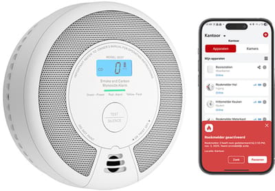 X-Sense SC07-MR Slimme combimelder met WiFi - Link+ Pro - Rook en koolmonoxide - 360° sensor - Rookmelder en koolmonoxidemelder - Rook én CO melder draadloos koppelbaar - Smart Home