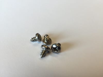 4 RVS Schroefjes Plaatkader