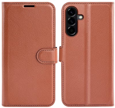Coverup Hoesje - Geschikt voor Samsung Galaxy A57 Hoesje - Coverup Book Case - Bruin