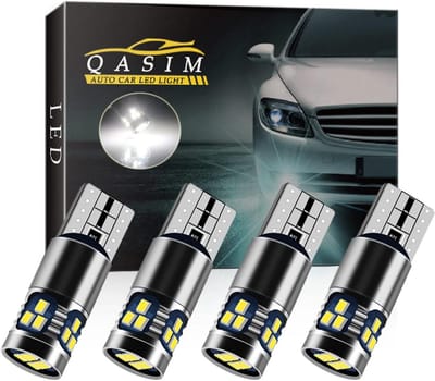 4x T10 W5W LED Canbus Zonder Fout - Wit 194 168 501 450 Lumen - Auto Zijverlichting Interieur Dome Deur Kentekenverlichting
