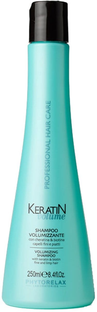 Phytorelax Keratine Shampoo voor Fijn Haar – Volume Boost Shampoo met Biotine voor Slap Haar – Zonder Parabenen en Siliconen – 250 ml