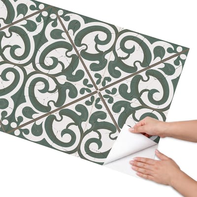 Coloray Meubel Wrap Folie - Groente Meubelfolie - 65x130 cm - Meubelfolie Zelfklevend Plantenwervels - Wrapfolie Keuken - Klassiek Meubelfolie - Decoratiefolie - Tafeldecoratie - Achtergronden en patronen