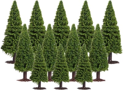 Miniatuur Bomen - Model Bomen - Diorama Bouw - Realistisch Ontwerp - 15 Stuks - Groen