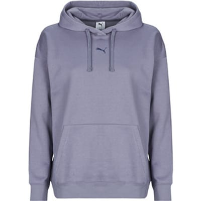 Puma Sweater Dames ESS Centered Cat Logo Relaxed Hoodie Paars - Maat S