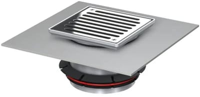 ACO Opzetstuk Variant-CR 148x148/K3 V2A/vl. zand/spleetrooster V2A verschr., 9579.60.89