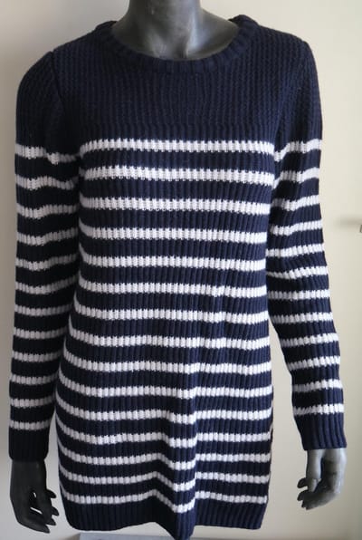 Gaastra Armine Trui - Blauw/ Grijs Gestreept - Maat M